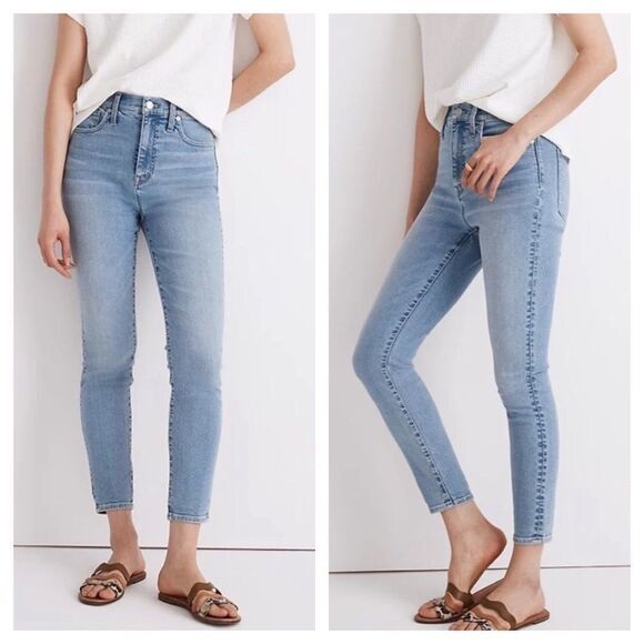 NEW Madewell 11" High-Rise Skinny Crop‎ Jeans Webb was,24 - Picture 1 of 16